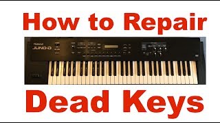 Keyboard repair key fix roland juno dead keys