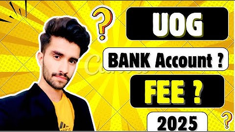 🎓 UOG Admission 2025 | Fee Deposit Kaunsa Bank Me? | Complete Guide
