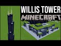 How to build Willis Tower (Sears Tower) in Minecraft | Tutorial