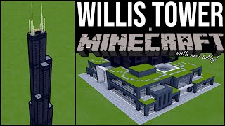 How to build Willis Tower (Sears Tower) in Minecraft | Tutorial
