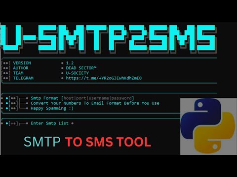 smtp to sms sender tool | smtp to sms python