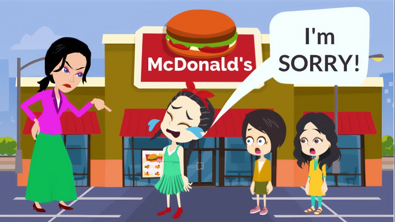 Mina and Her Friends Skip School and Go to McDonald's, Get Grounded - Mina English