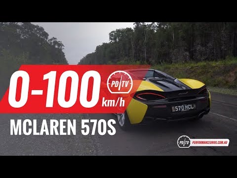 McLaren 570S Spider 0-100km/h & engine sound