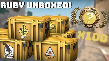 I OPENED 100 CS2 Case Opening | Ruby Unboxed!