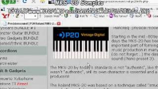 How to get MKS-20 samples and use them in Reason