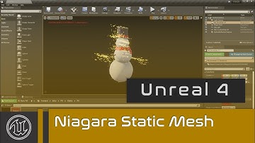 UE4 - Niagara Static Mesh and Surface