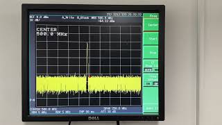 HP 8595E Spectrum Analyzer tracking gen display