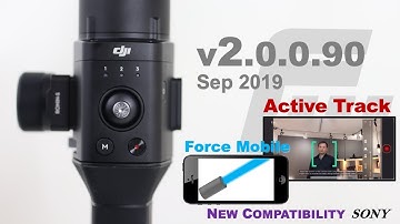 DJI Ronin-S Firmware Update v2!!! | New Features from SC - Active Track & Force Mobile | Sony A7R4