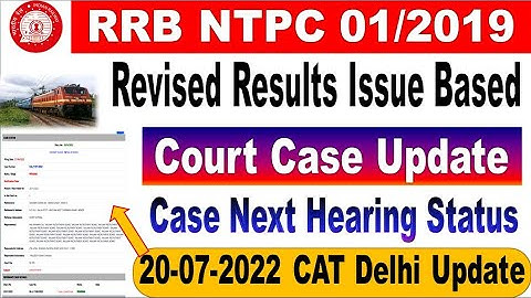 RRB NTPC Revised Results based Court case Update for all NTPC CBT 2 Aspirants  by SRINIVASMech
