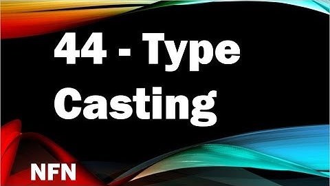 java tutorials urdu NFN 44 Type Casting