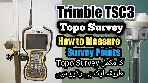 Topo survey with TSC3 Trimble GPS || Measure Survey Points With Trimble GPS TSC3 @SurveyMentorWaqas