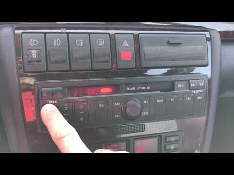 Audi A4 80 B5 Chorus Autoradio Radiocode eingeben SAFE CODE unlock