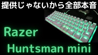 Razer Huntsman mini/買う前に絶対見てくれ！提供じゃないから文句言います