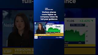 Details Verizon shares move higher as company raises its full-year guidance News