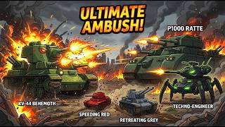 Ambush in the Mountains! The Giant Ratte Attacks  Cartoons About Tanks