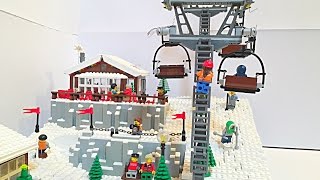 Lego Ski resort (MOC) \ Лего горнолыжный курорт (самоделка)