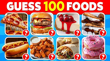 Guess The Food in 3 Seconds 🍕🤔 | 100 Popular Foods & Meals
