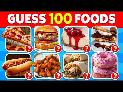Guess The Food in 3 Seconds 100 Popular Foods Meals
