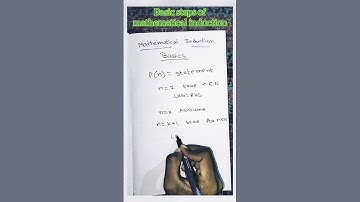 basic steps of mathematical induction /easy way to learn maths