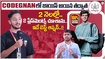 Codegnan : Real Students Feedback About Job Placements and Institute | @sumantvparenting