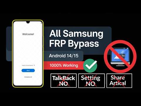 All Samsung FRP Bypass 2025(1000 Work) Android 13 /14 /15 Latest Trick💯 Frp Unlock Without Pc 2025