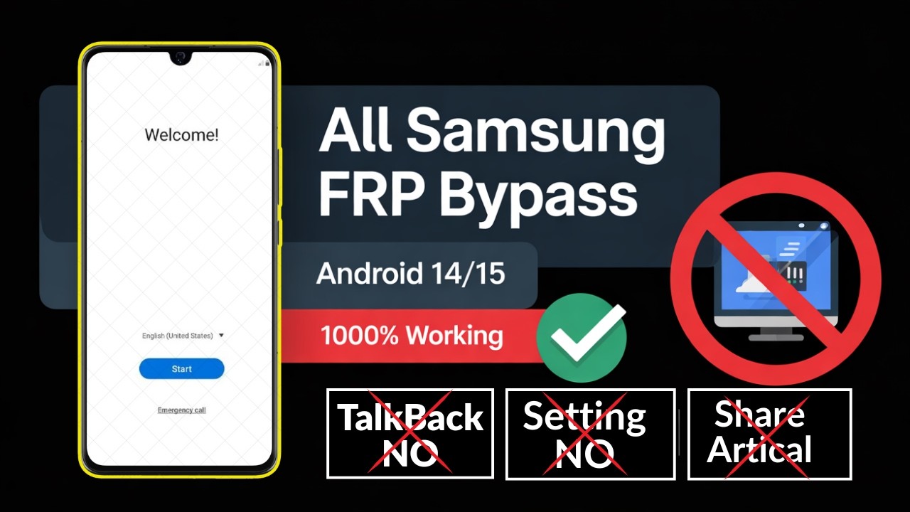 All Samsung FRP Bypass 2025(1000% Work) Android 13 /14 /15 Latest Trick💯% Frp Unlock Without Pc 2025