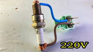 Amazing Technology Create Free Electricity Energy Self Running From By Spark Plug 100%