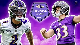 Ravens Training Camp Day 3 Highlights