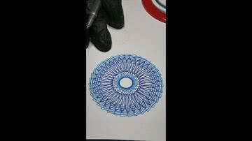 Spirograph cyclex 6 #asmr #spirograph #art #asmrvideo #asmrsounds #satisfying #spirograph #drawing