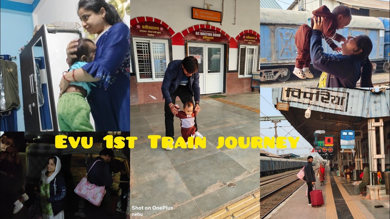 Baby 1st Train journey At Vande Bharat 🚂|| Kya Kya Mila Hame Train Me Dekhiye 🤩|| Sasural Phuch gae 