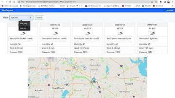 REST API Weather Map App