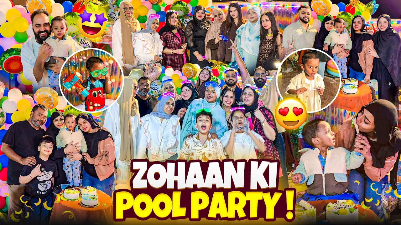 Zohaan Ki Pool Party😍| Nida Khan✨