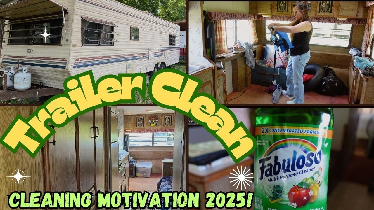 CLEAN MY TRAILER WITH ME 2025| EXTREME SPEED CLEANING MOTIVATION 🧹🏕️ ...