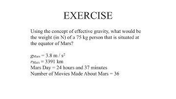 METR2023 - Lecture 4 - Segment 3: Centrifugal Force Exercise