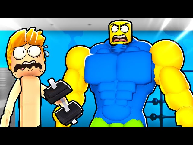 Strong muscular roblox noob punching pov