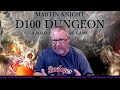 D100 dungeon solo adventure game starting new warrior character with overview of game