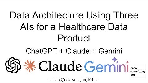 Designing Data Architecture for a Healthcare Data App using 3 AIs