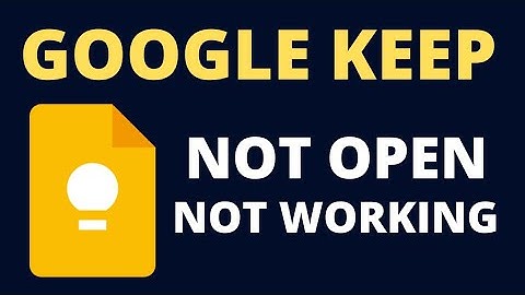 How to Google Keep App Not Working Problem Solve | Not Opening