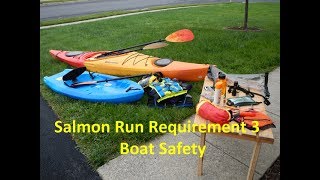 Boat Safety, Salmon run requirement 3 - Cubscout Eric