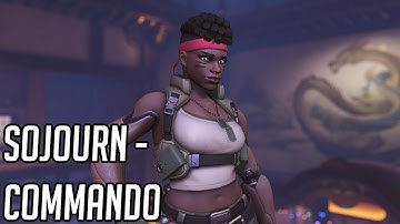 Sojourn "Commando" Skin Showcase - Overwatch 2