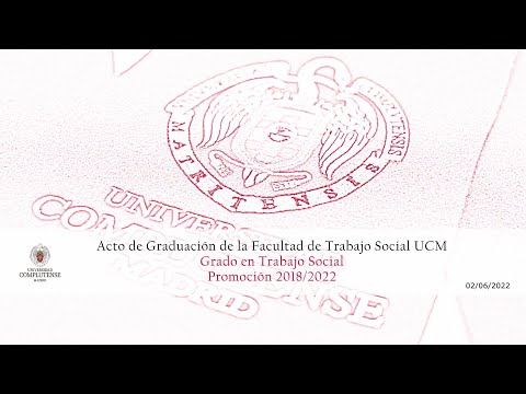 Acto de Graduación de la Facultad de Trabajo Social UCM