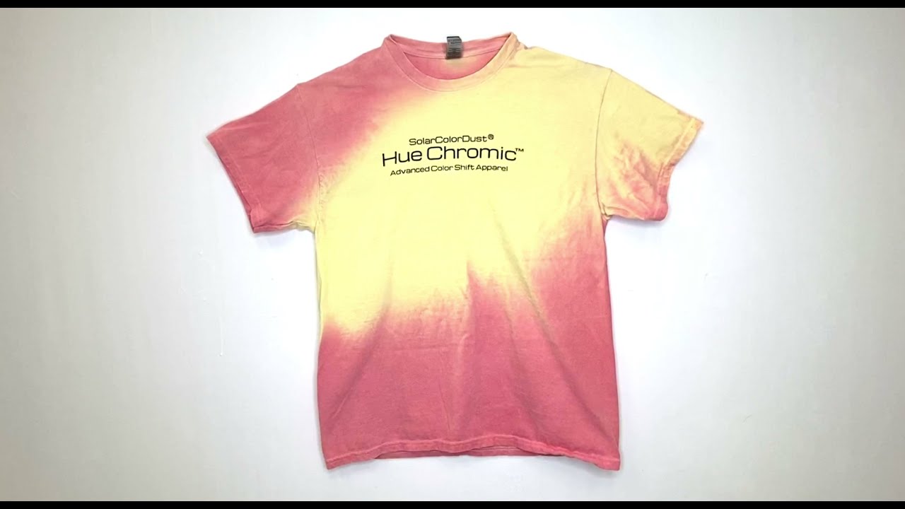 SolarColorDust.com Hue Chromic® Color Changing Fabric Dye - Red to Yellow