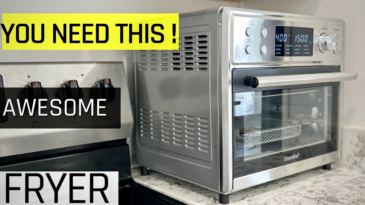 COMFEE' 12-in-1 Toaster Oven Air Fryer Combo Rotisserie