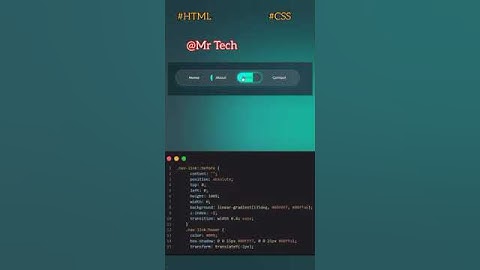 ✨How to create Stylish Nav bar using HTML and CSS ✨ #coding #shorts