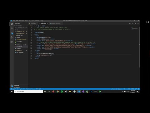 Detecting Falls on a Webcam Using Javascript and Python