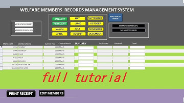 Welfare Members Contributions Records Management System using Microsoft Access | Full Tutorial