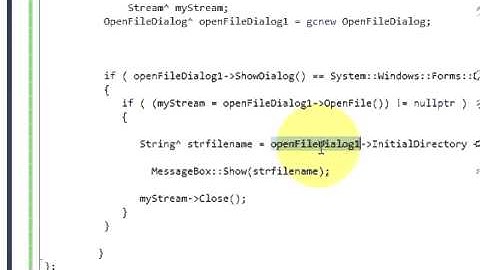 Visual C++ Tutorial 22 -Windows Forms Application: Dialog Boxes in Visual C++