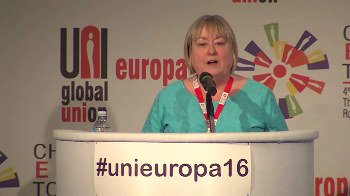 UNI Europa Women's President Denise McGuire at #un...