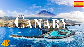 FLYING OVER CANARY ISLANDS (4K UHD) - Relaxing Music Along With Beautiful Nature Videos - 4k ULTRA