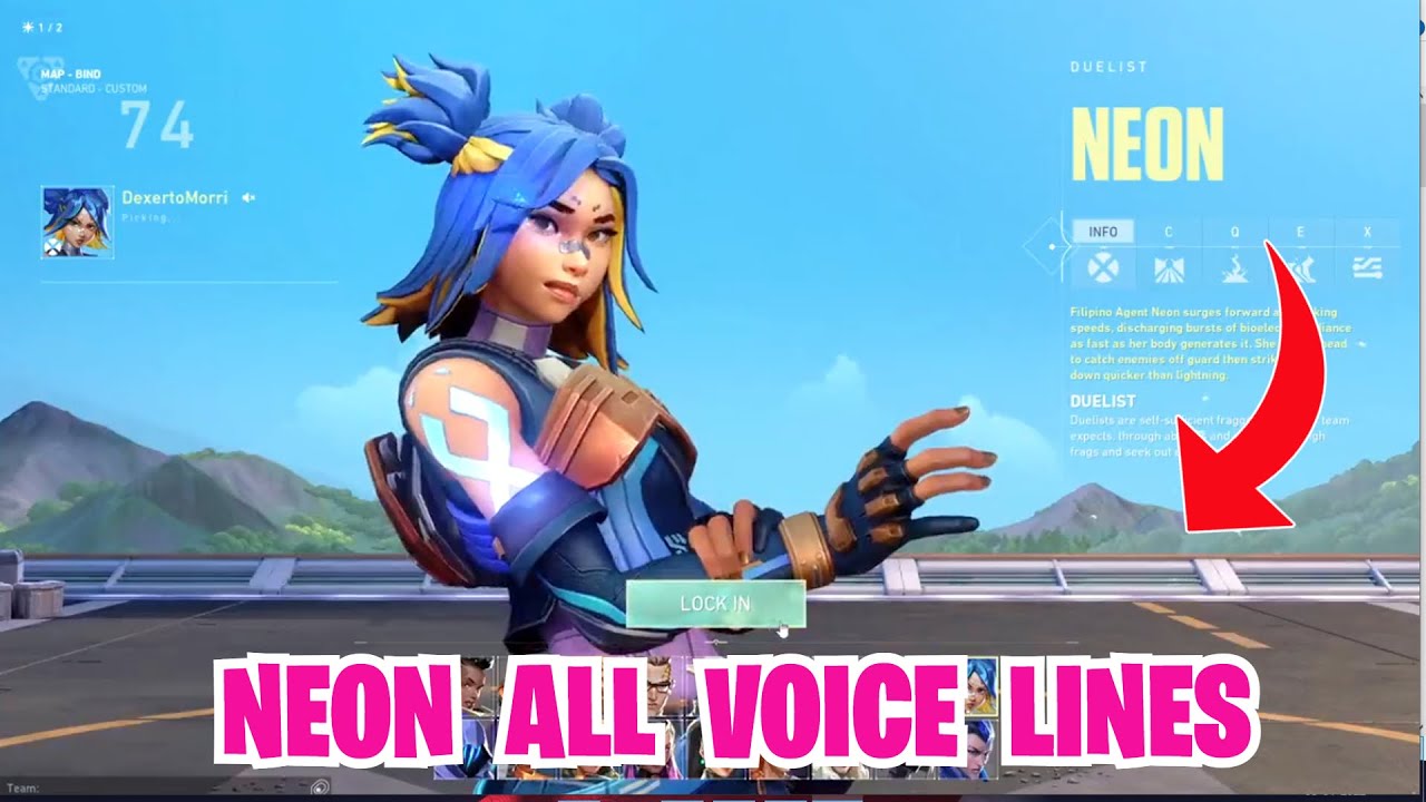 NEON Voice Lines In VALORANT Episode 4 Act 1 Valorant YouTube